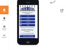 Tablet Screenshot of fence1st.com